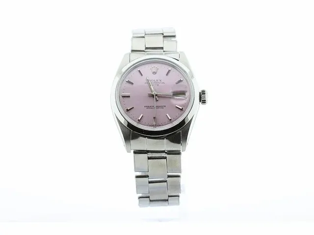 Vintage rolex oyster perpetual date 34 mm. plexiglas 1968 - afbeelding 1 van  10