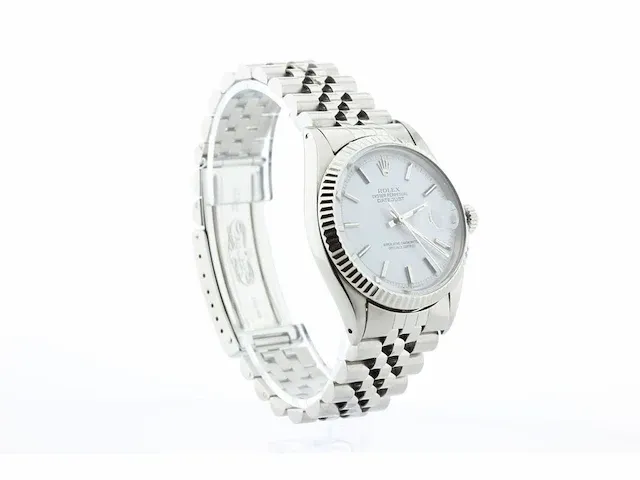 Vintage rolex oyster perpetual datejust 36 mm. plexiglas - afbeelding 9 van  9