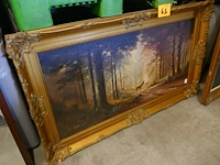 Vintage schilderij op doek baert - afbeelding 1 van  4