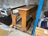Vintage schoolbank - afbeelding 1 van  4