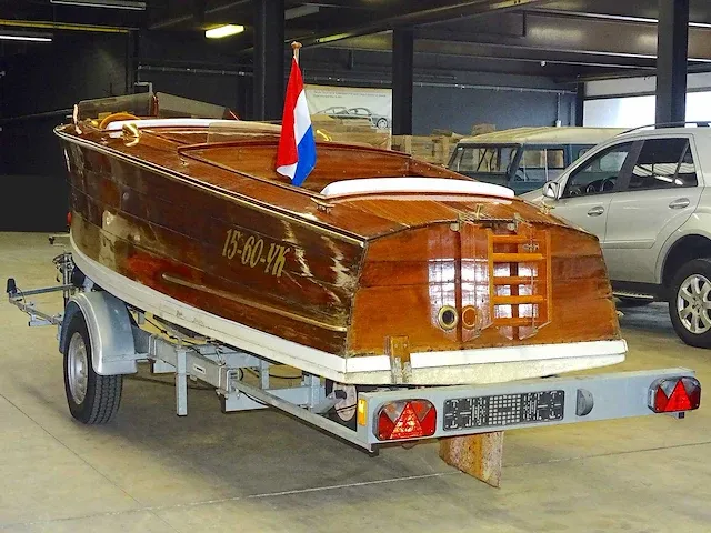 Vintage speedboat attwood l565, 15-60-yk (incl. trailer) - afbeelding 7 van  64