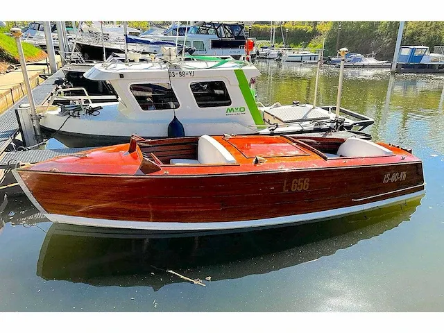 Vintage speedboat attwood l565, 15-60-yk (incl. trailer) - afbeelding 1 van  64