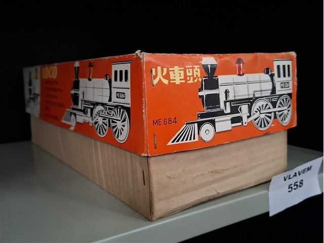 Vintage speelgoedtrein - afbeelding 1 van  3