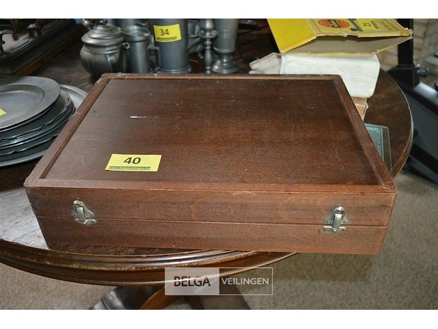 Vintage spel backgammon - afbeelding 1 van  5