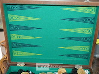 Vintage spel backgammon - afbeelding 4 van  5