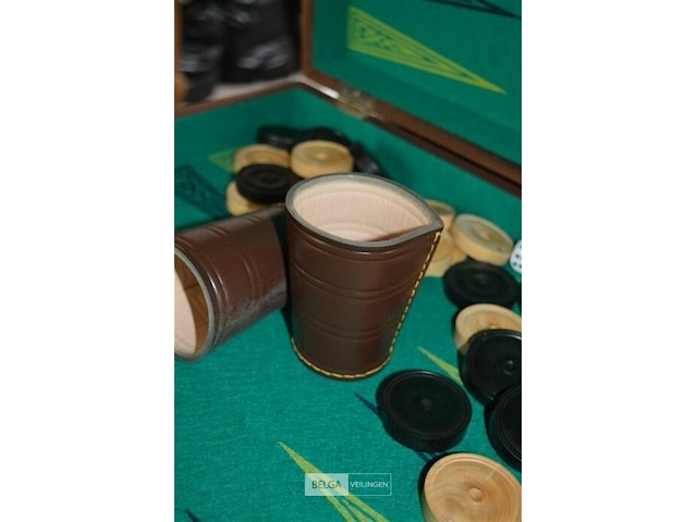Vintage spel backgammon - afbeelding 5 van  5