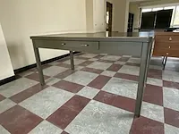 Vintage stalen bureau - merk acior - afbeelding 2 van  4