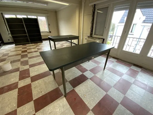 Vintage stalen bureau - afbeelding 2 van  4