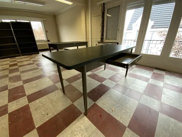 Vintage stalen bureau - afbeelding 3 van  4