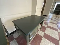 Vintage stalen kinderbureau - afbeelding 4 van  5
