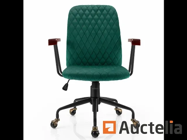 Vintage stijl fluweel roulette bureautafel zetel - afbeelding 2 van  10