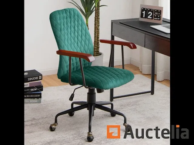 Vintage stijl fluweel roulette bureautafel zetel - afbeelding 4 van  10