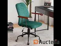 Vintage stijl fluweel roulette bureautafel zetel - afbeelding 4 van  10