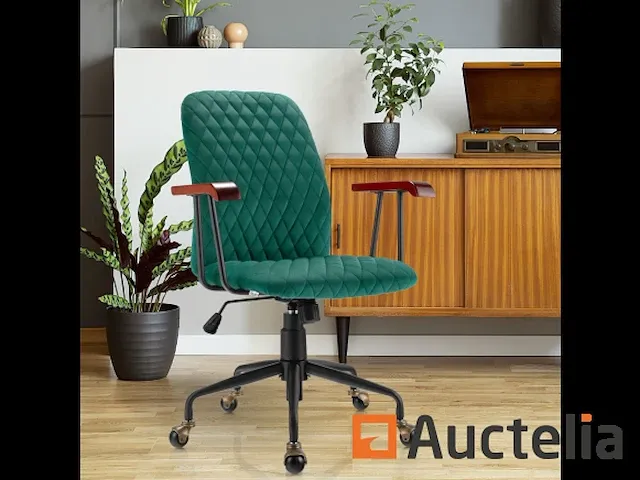 Vintage stijl fluweel roulette bureautafel zetel - afbeelding 5 van  10