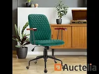 Vintage stijl fluweel roulette bureautafel zetel - afbeelding 5 van  10