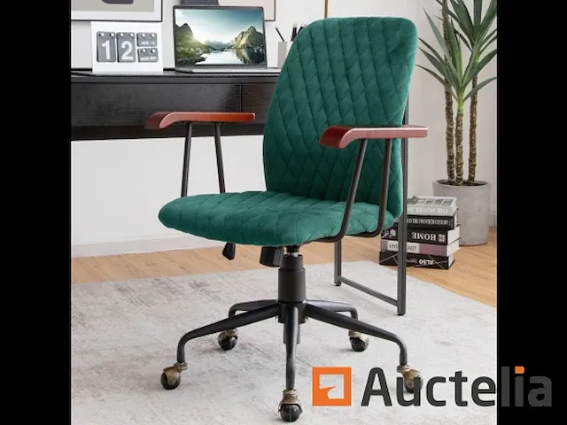 Vintage stijl fluweel roulette bureautafel zetel - afbeelding 6 van  10