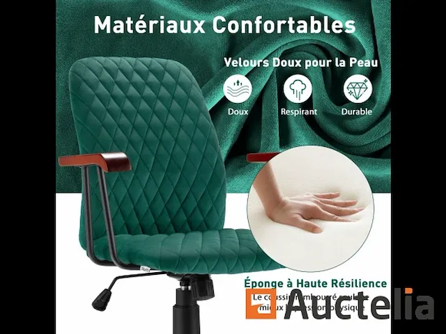 Vintage stijl fluweel roulette bureautafel zetel - afbeelding 7 van  10