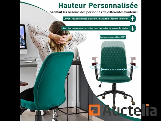 Vintage stijl fluweel roulette bureautafel zetel - afbeelding 8 van  10