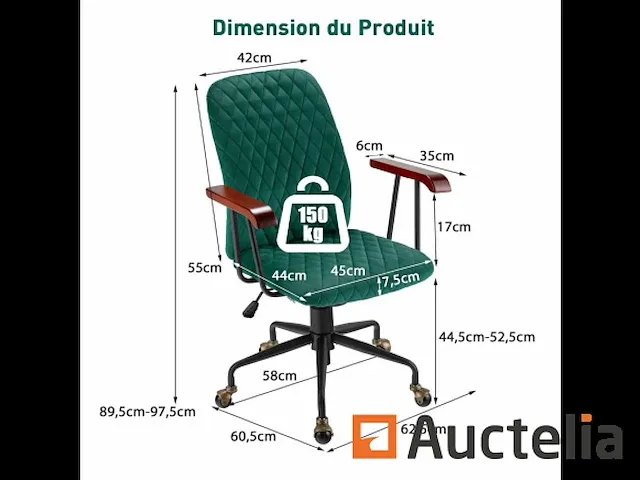 Vintage stijl fluweel roulette bureautafel zetel - afbeelding 10 van  10