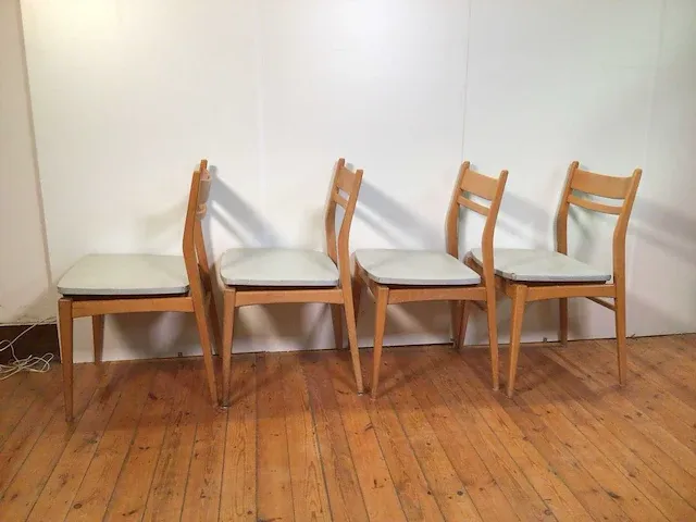Vintage stoelen (4x) - afbeelding 2 van  8