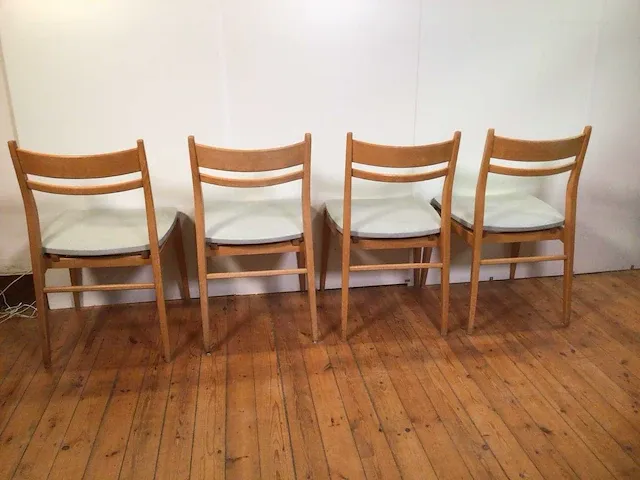 Vintage stoelen (4x) - afbeelding 3 van  8