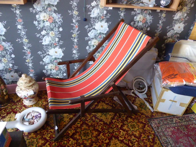 Vintage strandstoel - afbeelding 1 van  2