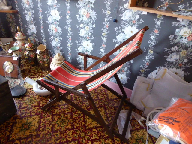Vintage strandstoel - afbeelding 2 van  2