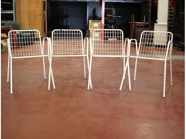 Vintage tuinstoel (x4) - afbeelding 1 van  4