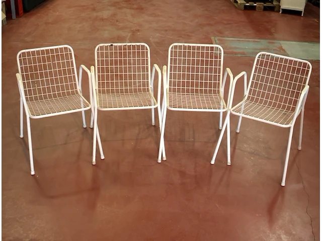 Vintage tuinstoel (x4) - afbeelding 2 van  4