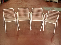 Vintage tuinstoel (x4) - afbeelding 2 van  4