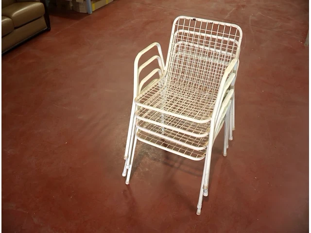 Vintage tuinstoel (x4) - afbeelding 4 van  4