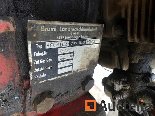 Vintage tweewielige tractor brumi brumi ii - afbeelding 5 van  5