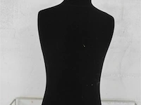 Vintage zwarte paspop - afbeelding 1 van  3