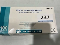 Vinyl handschoenen maat l 100 stuks pr doos - afbeelding 1 van  3