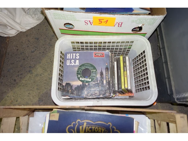 Vinylplaten assortiment + lot ±60 oude platen - afbeelding 3 van  4