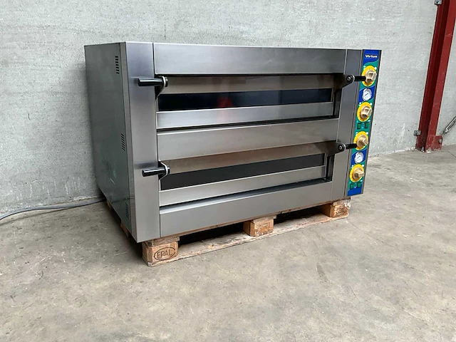 Virtus - th630l/2m - dubbele pizza oven - afbeelding 1 van  10
