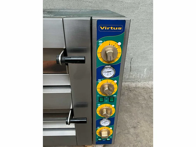 Virtus - th630l/2m - dubbele pizza oven - afbeelding 9 van  10