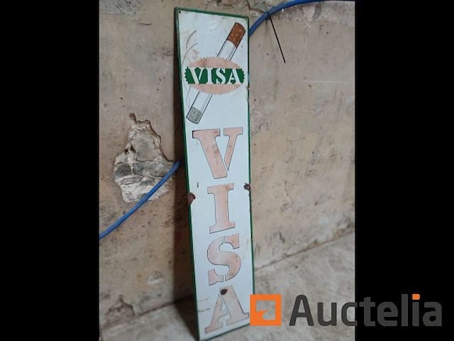 Visa emaille plaquette - afbeelding 1 van  1