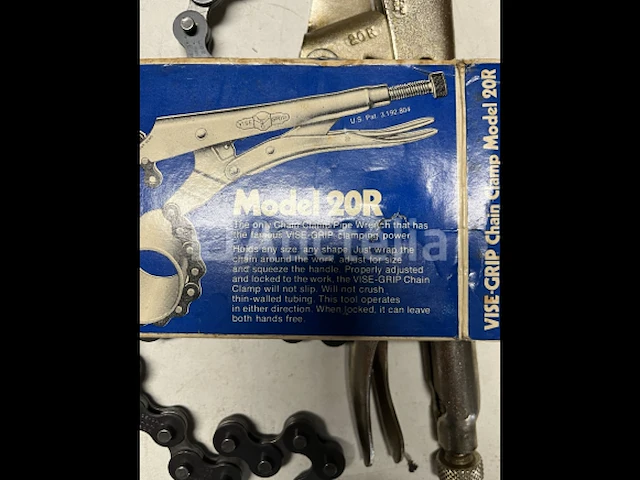 Vise-grip model 20r lastang met ketting - afbeelding 2 van  4