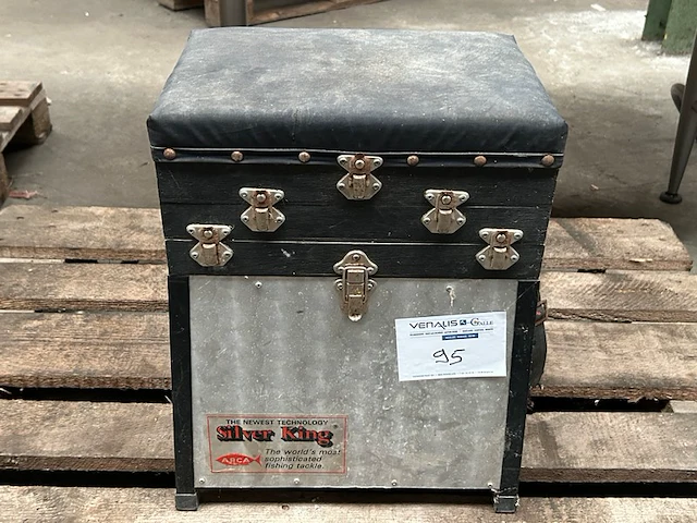 Viskoffer/stoel silverking - afbeelding 1 van  5