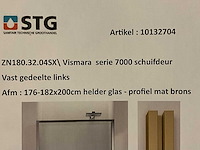 Vismara vetro serie 7000 schuif douchedeur - afbeelding 2 van  4