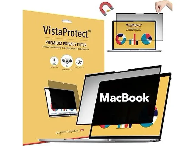 Vistaprotect - premium privacy filter & anti-blauw licht filter - afbeelding 1 van  2