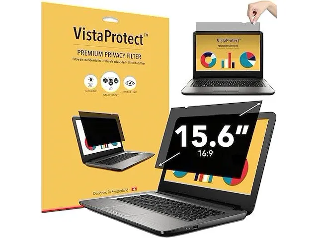 Vistaprotect - privacy filter & blauw licht filter - afbeelding 1 van  2