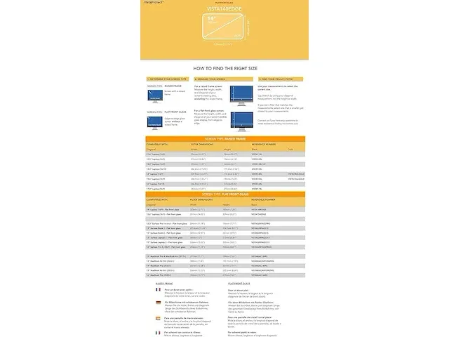 Vistaprotect - privacy filter & blauw licht filter - afbeelding 2 van  2