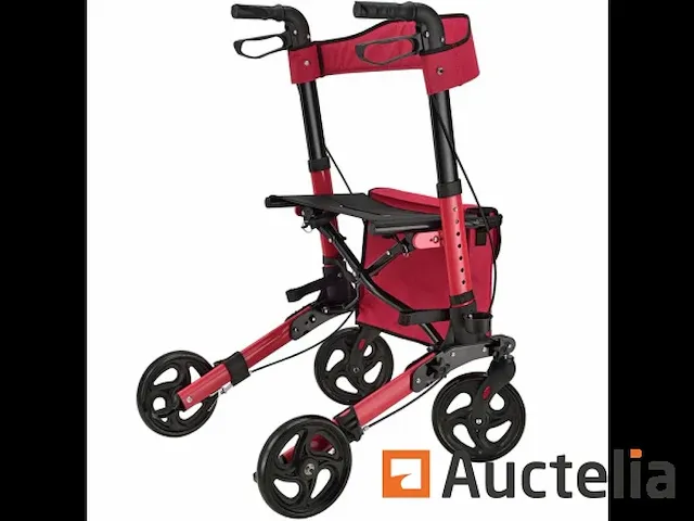 Vitale aluminium rollator met zetel - afbeelding 1 van  4