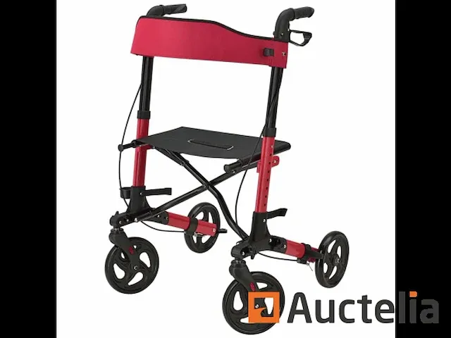 Vitale aluminium rollator met zetel - afbeelding 4 van  4