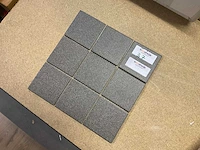 Vitra dotti dark grey 10x10 cm mozaïek tegel 10 m² - afbeelding 3 van  3
