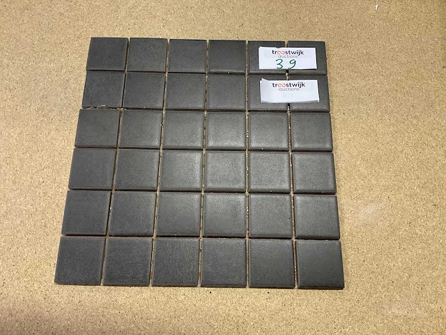Vitra felino zart/bruin 5x5 cm mozaïek tegel 10 m² - afbeelding 1 van  3