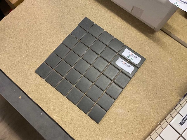 Vitra felino zart/bruin 5x5 cm mozaïek tegel 10 m² - afbeelding 3 van  3