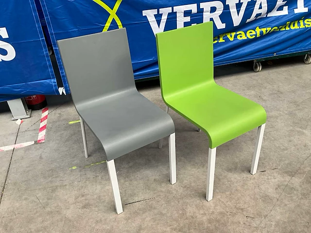 Vitra / maarten van severen design stoelen (2x) - afbeelding 1 van  4